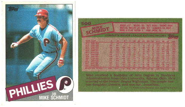 Philadelphia Phillies - Mike Schmidt - All Star (500)