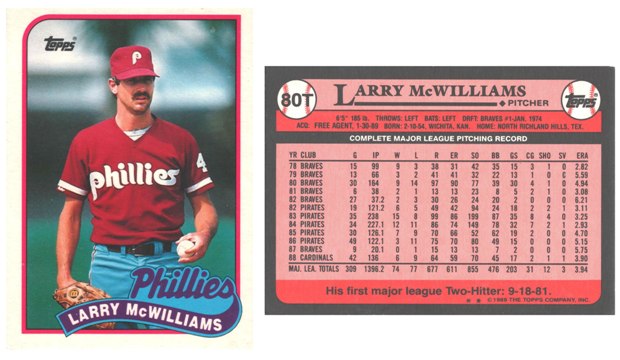 Philadelphia Phillies - Larry McWilliams