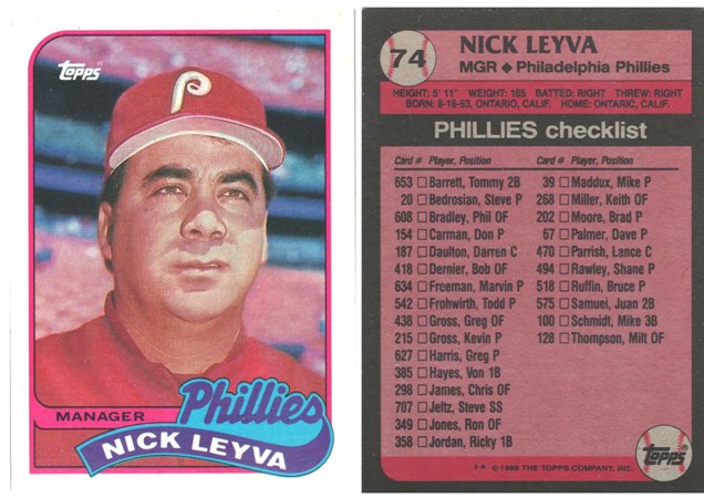 Philadelphia Phillies - Nick Leyva - Manager