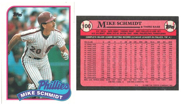 Philadelphia Phillies - Mike Schmidt (1989)