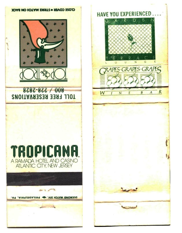 Matchbook Cover - Tropicana Hotel & Casino