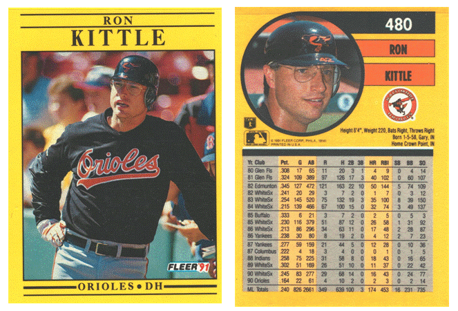 Baltimore Orioles - Ron Kittle