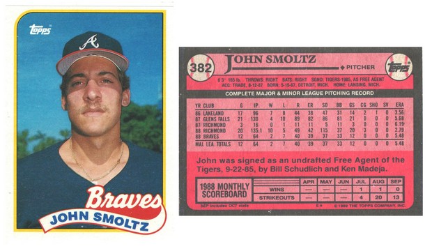 Atlanta Braves - John Smoltz - Rookie Card - #2