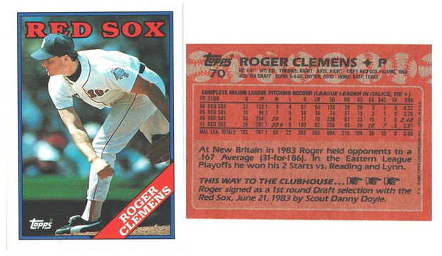 Boston Red Sox - Roger Clemens #3