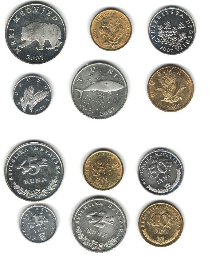 Foreign Coin – 6 coins from Croatia