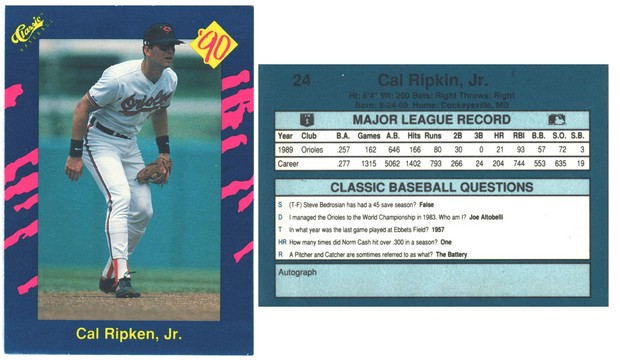 Baltimore Orioles - Cal Ripken, Jr (24)