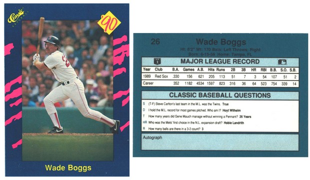 Boston Red Sox - Wade Boggs - #1