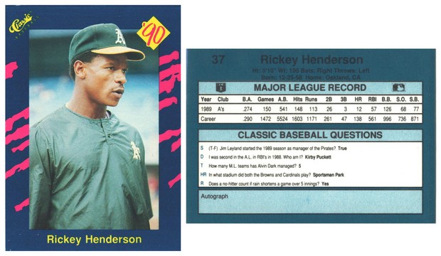 Oakland Athletics - Rickey Henderson - #2