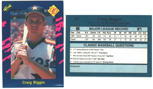 Houston Astros - Craig Biggio - #1