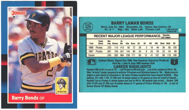 Pittsburgh Pirates - Barry Bonds - #326