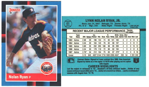 Houston Astros - Nolan Ryan (61)