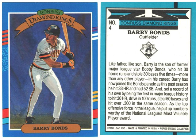 Pittsburgh Pirates - Barry Bonds - Donruss Diamond Kings