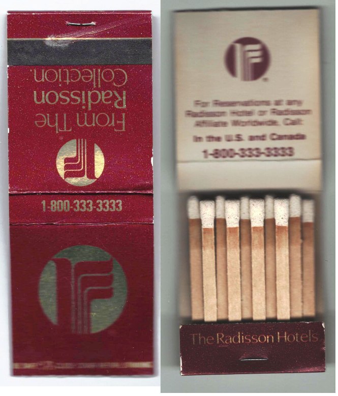 Matchbook - Radisson Hotel - Red (World Wide)