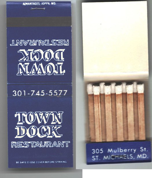 Matchbook - Town Dock Restaurant St