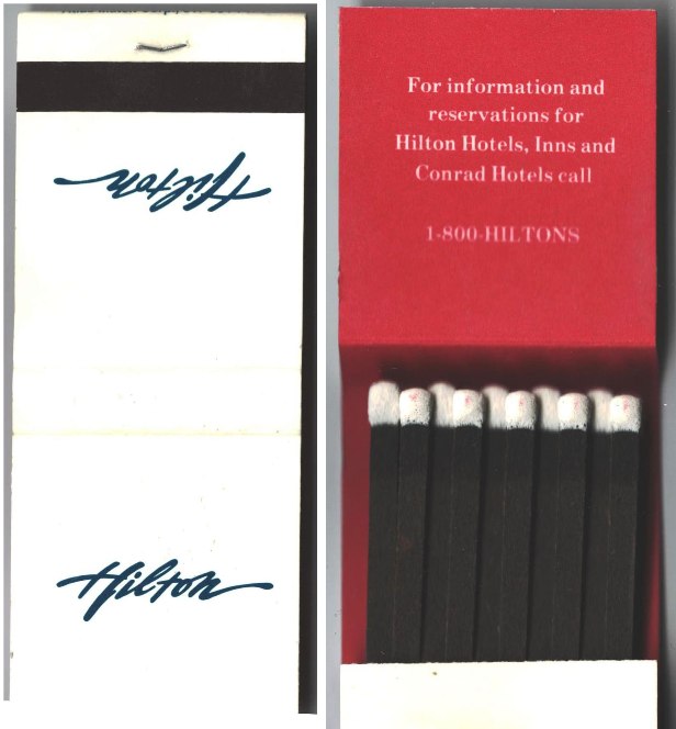 Matchbook - Hilton Hotel (White)