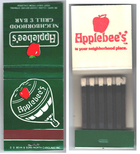 Matchbook - Applebee's Restaurant