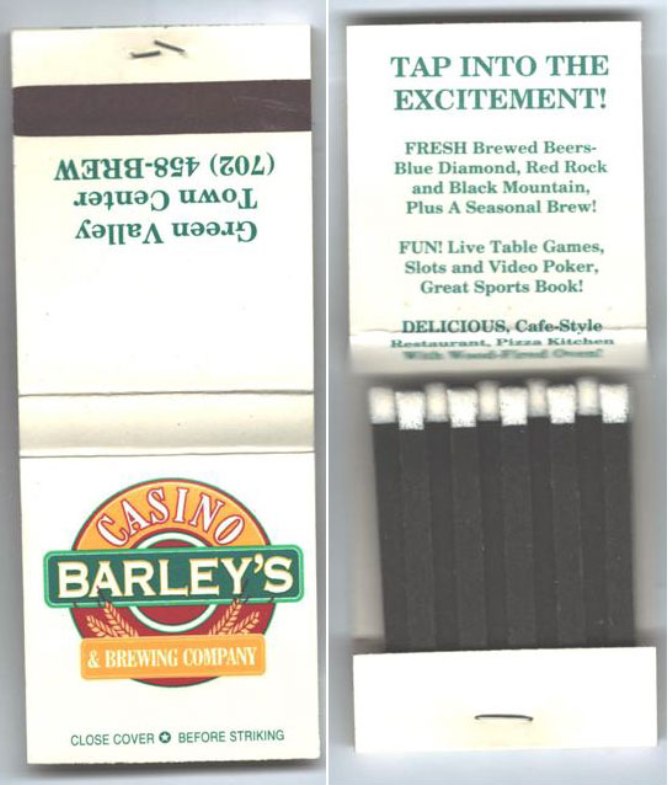 Matchbook - Barley's Casino