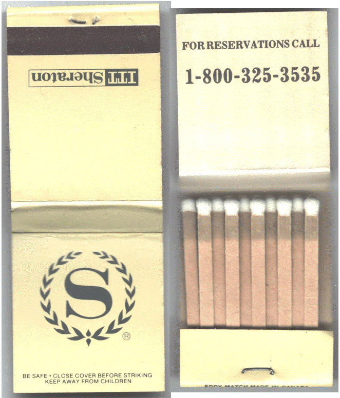 Matchbook - Sheraton Hotel