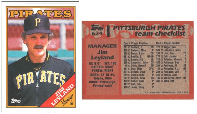 Pittsburgh Pirates - Jim Leyland - Manager - #1