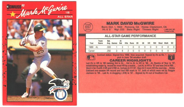 Oakland Athletics - Mark McQuire - All Star