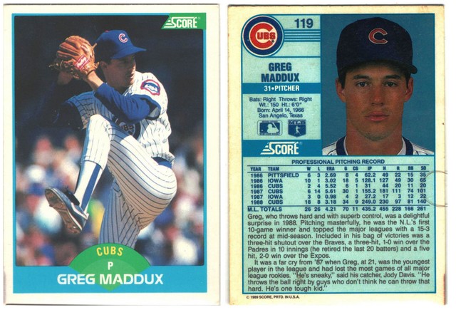 Chicago Cubs - Greg Maddux - #2