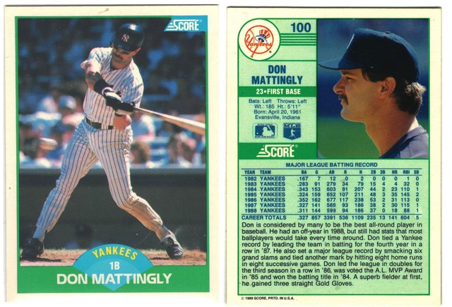 New York Yankees - Don Mattingly - #1