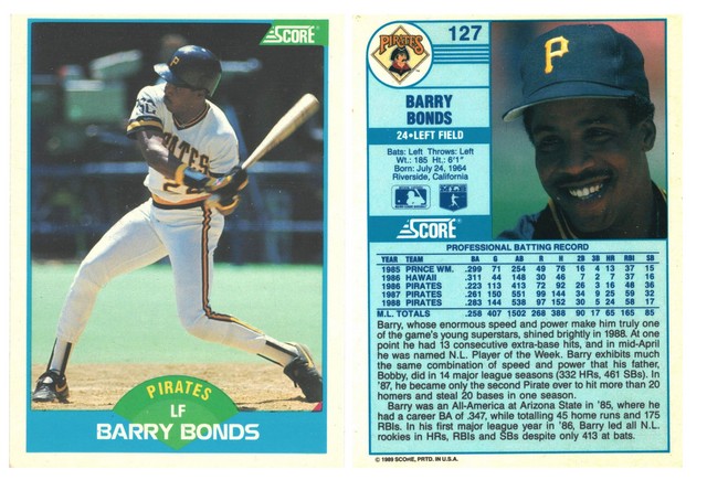 Pittsburgh Pirates - Barry Bonds - #127