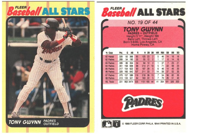 San Diego Padres - Tony Gwynn - ALL STARS