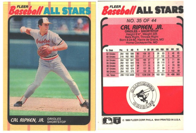 Baltimore Orioles - Cal Ripken, Jr - ALL STARS