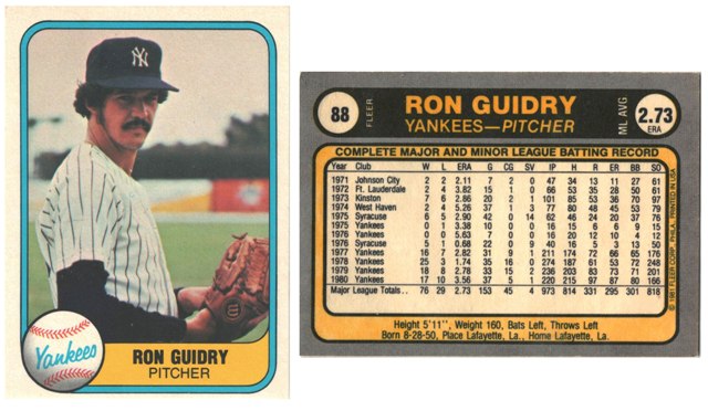 New York Yankees - Ron Guidry