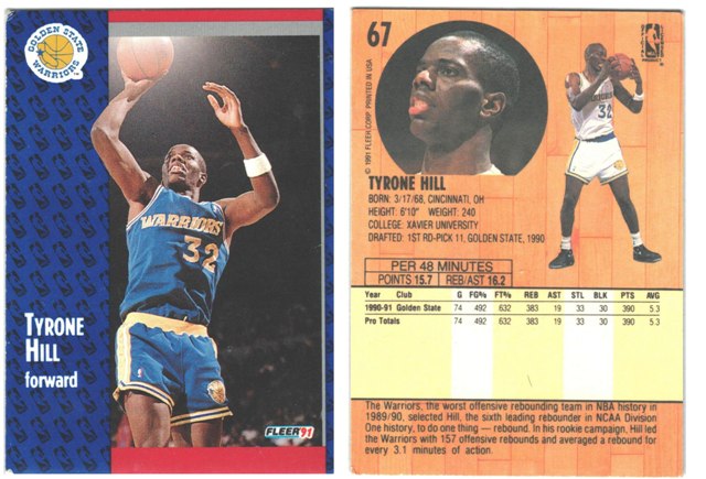 Golden State Warriors - Tyrone Hill