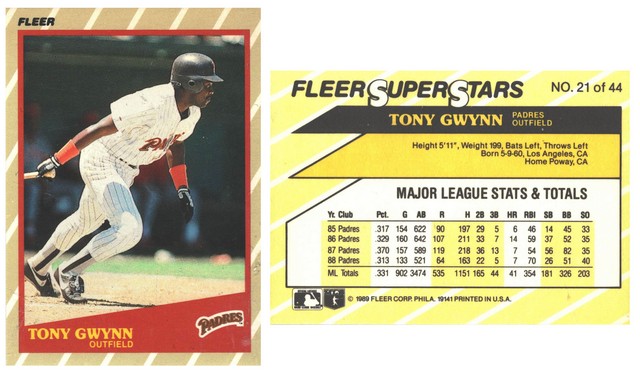 San Diego Padres - Tony Gwynn - Fleer Super Stars