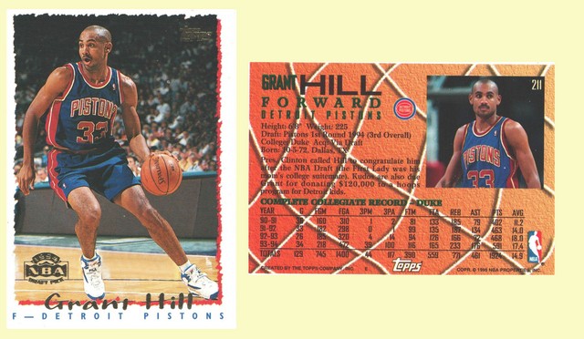 Detroit Pistons - Grant Hill - Rookie Card - #2