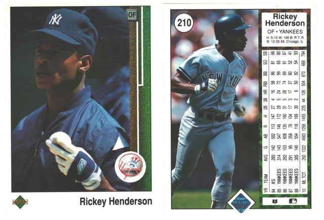 New York Yankees - Rickey Henderson - #4