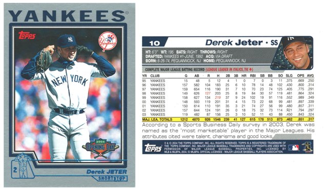 New York Yankees - Derek Jeter