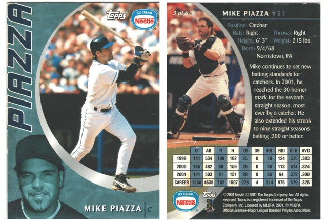 New York Mets - Mike Piazza - Nestles Ice Cream