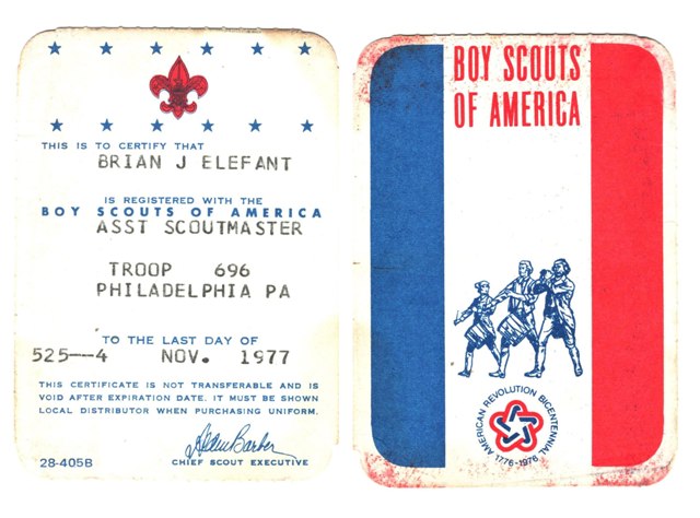 1977 Scout Membership Card - #2