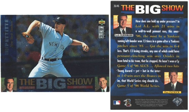 New York Yankees - Andy Pettitte - THE BIG SHOW