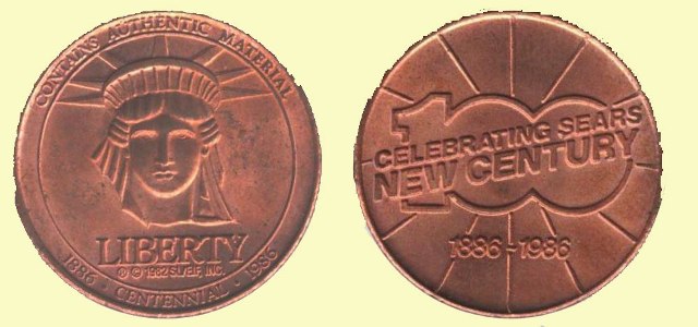 Token - Statue of Liberty Centennial