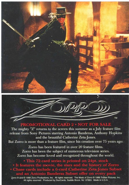 Promo Card - Zorro