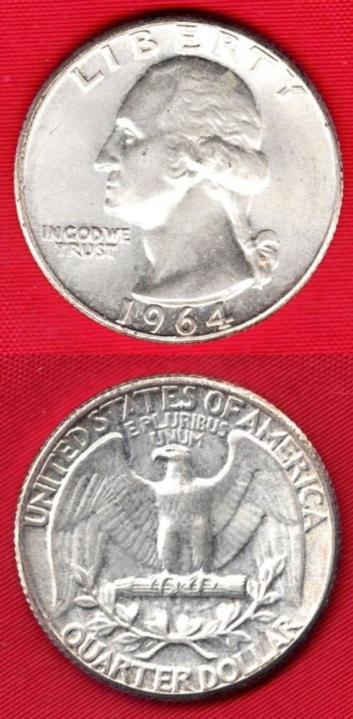 Coin - 1964 UNC Silver Washington Quarter - #2