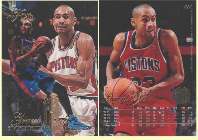 Detroit Pistons - Grant Hill - Rookie Card - #4