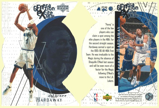 Orlando Magic - Anfernee Hardaway - "Die Cut" Card