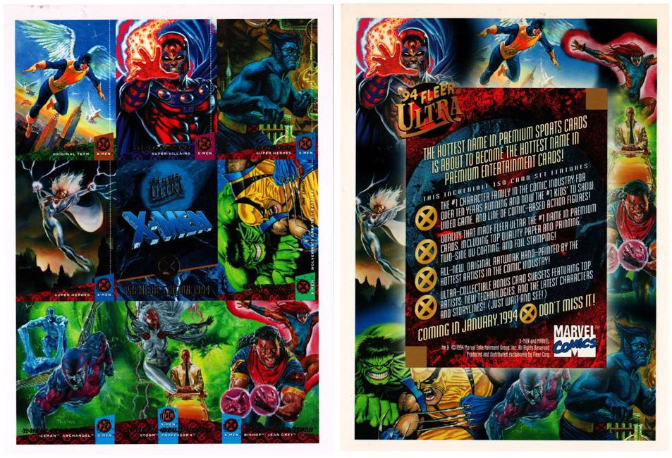 Promo Card - X-Men Premiere Edition - 9 Card Uncut