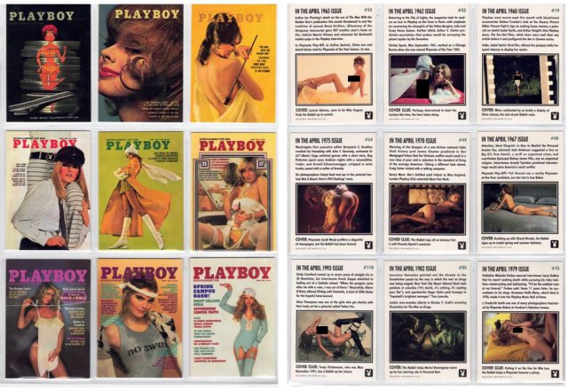 Playboy - 9 Magazine Cover Cards