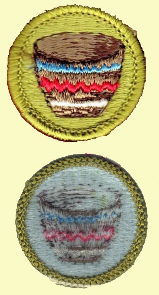 Merit Badge - Basketry (1972 - 2002) (Blue)