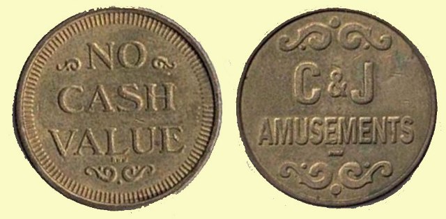 Token – C & J AMUSEMENTS