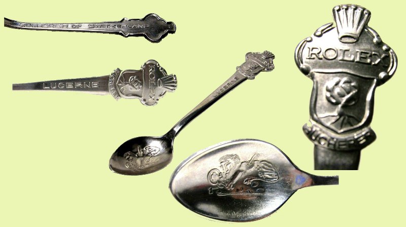 Rolex BUCHERER of SWITZERLAND - collectible Silver Plated Spoon