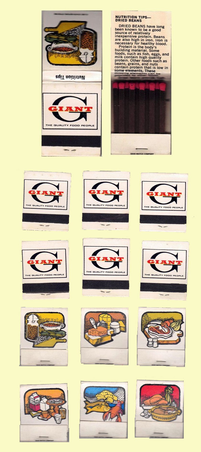 Matchbook – Giant Supermarket (6 Matchbook Set)