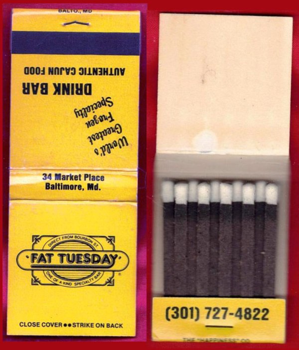 Matchbook – Fat Tuesday (Yellow)